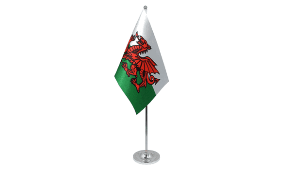 Wales Satin Table Flag